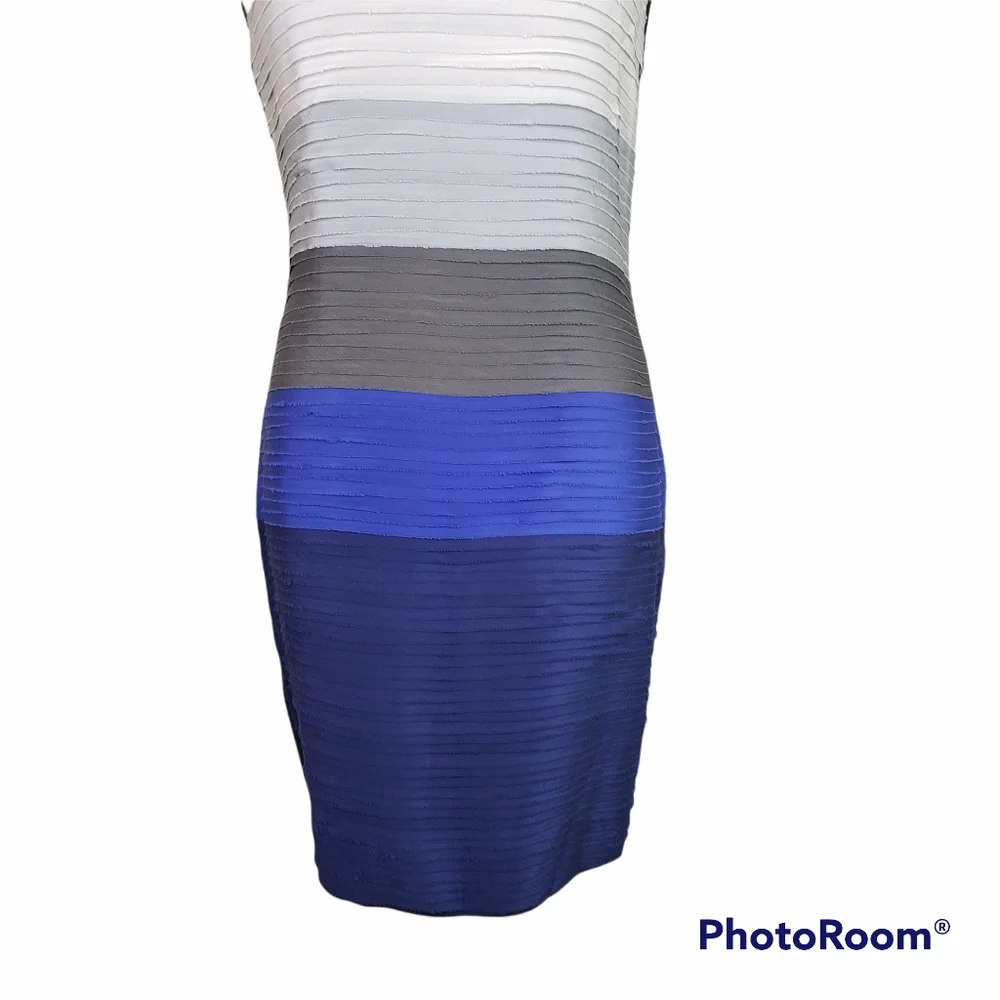 rag & bone Deep Blue Layered Mini Dress Medium - Picture 7 of 16